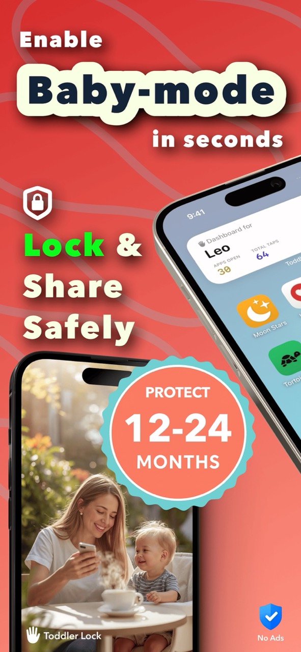 ToddlerLock pretend iPhone home screen preview